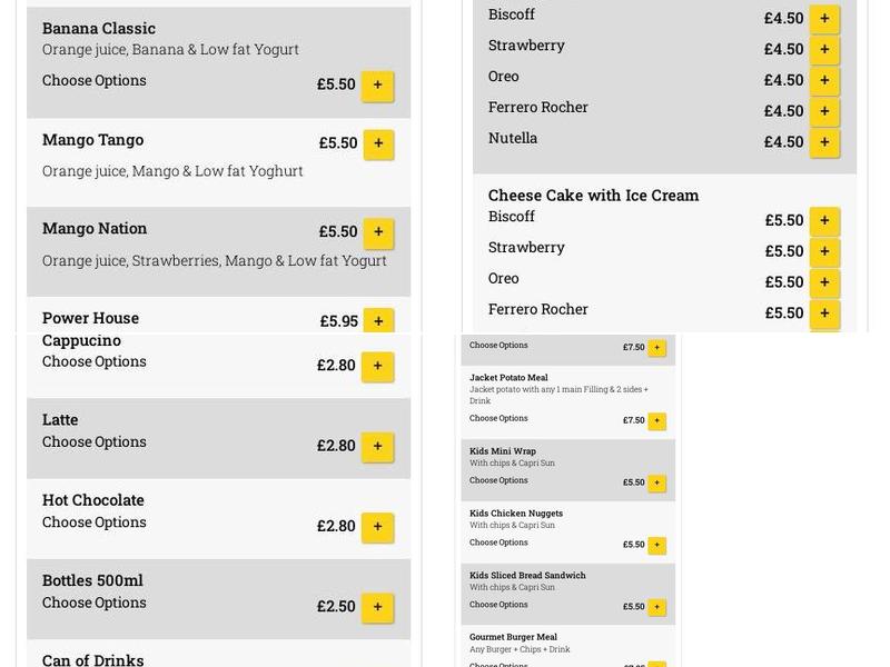 Deli Chez City Centre Menu