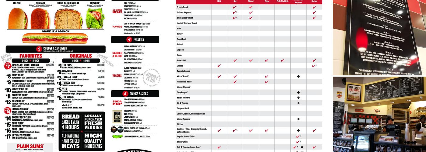 Jimmy John's Menu