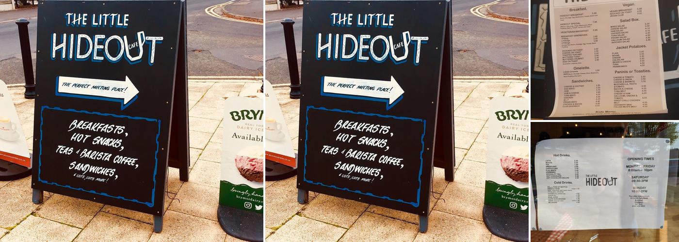 The Little Hideout Cafe Menu