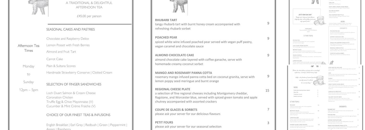 Monkey Island Brasserie & Bar Menu