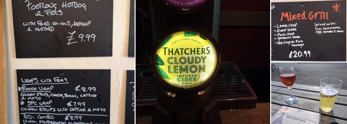 The Brean Down Inn Menu