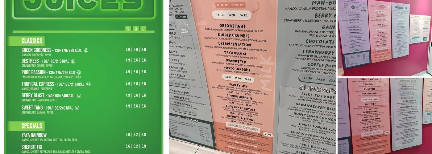 Yaya Menu