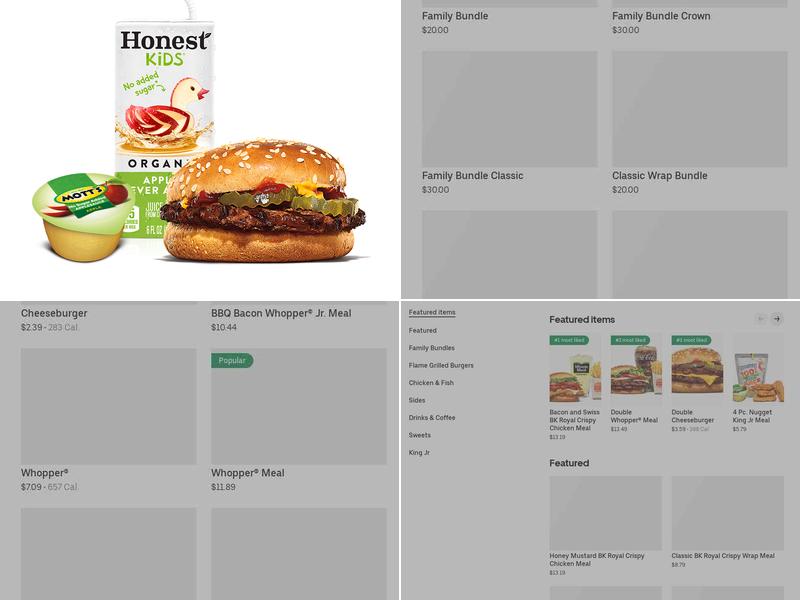 Burger King Menu