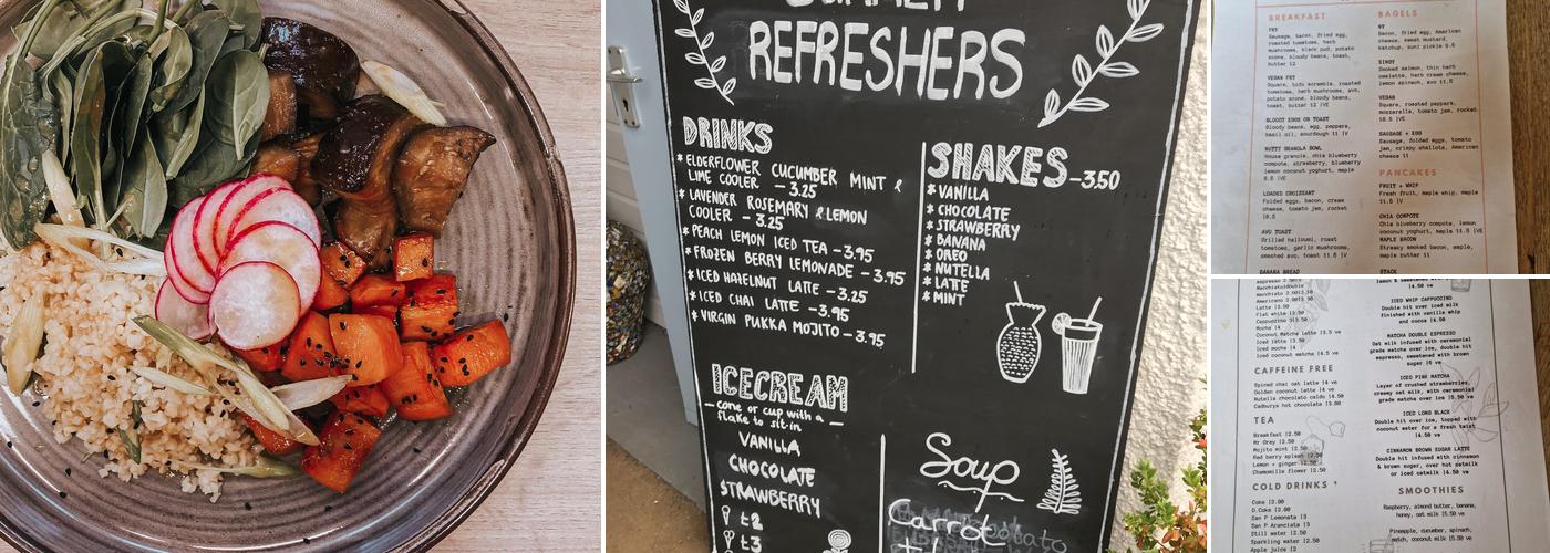 The Hideaway Cafe Menu