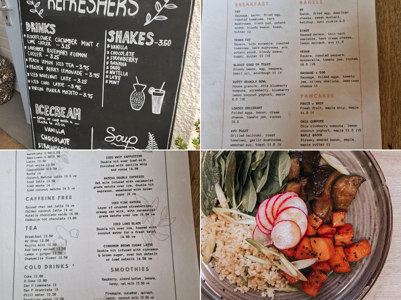 The Hideaway Cafe Menu