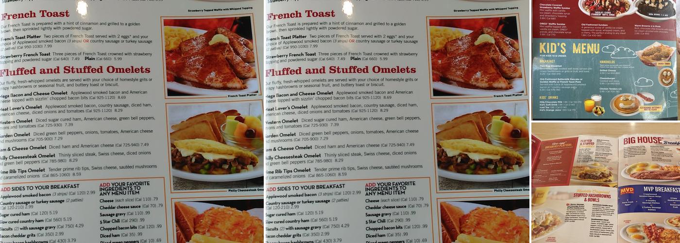 Huddle House Menu