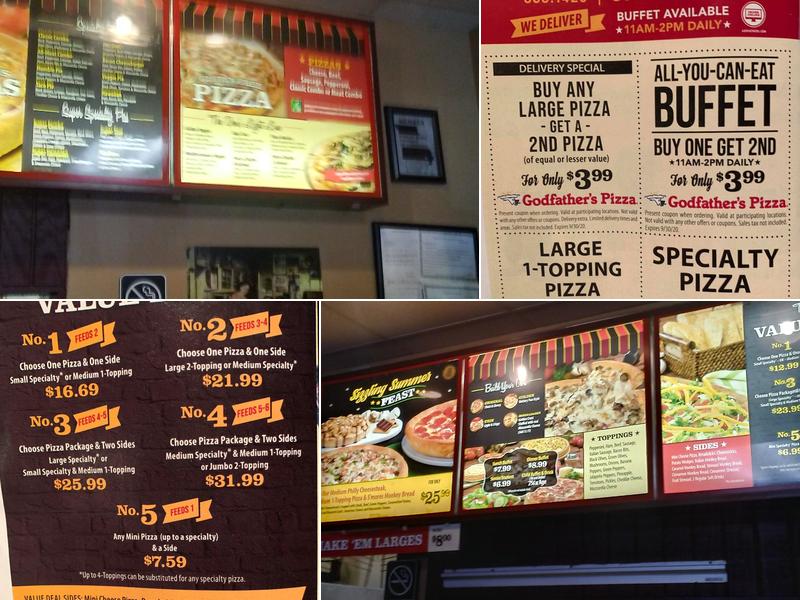 Godfather's Pizza Menu