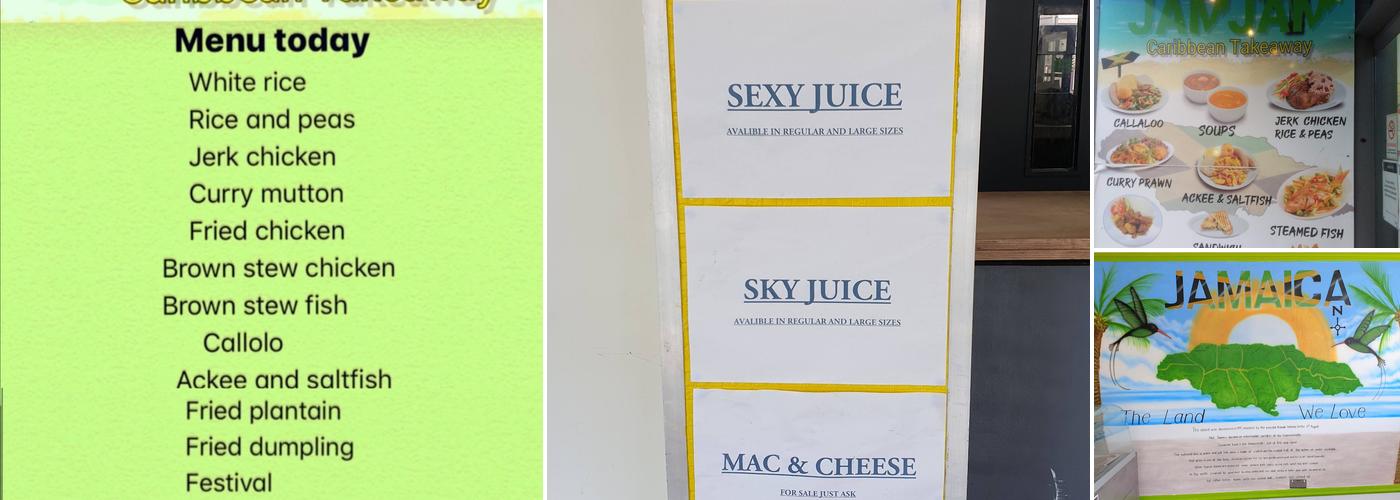 JamJam Caribbean Takeaway Cannock Menu