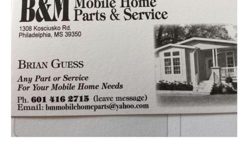 B&M Mobile Home Parts & Supplies