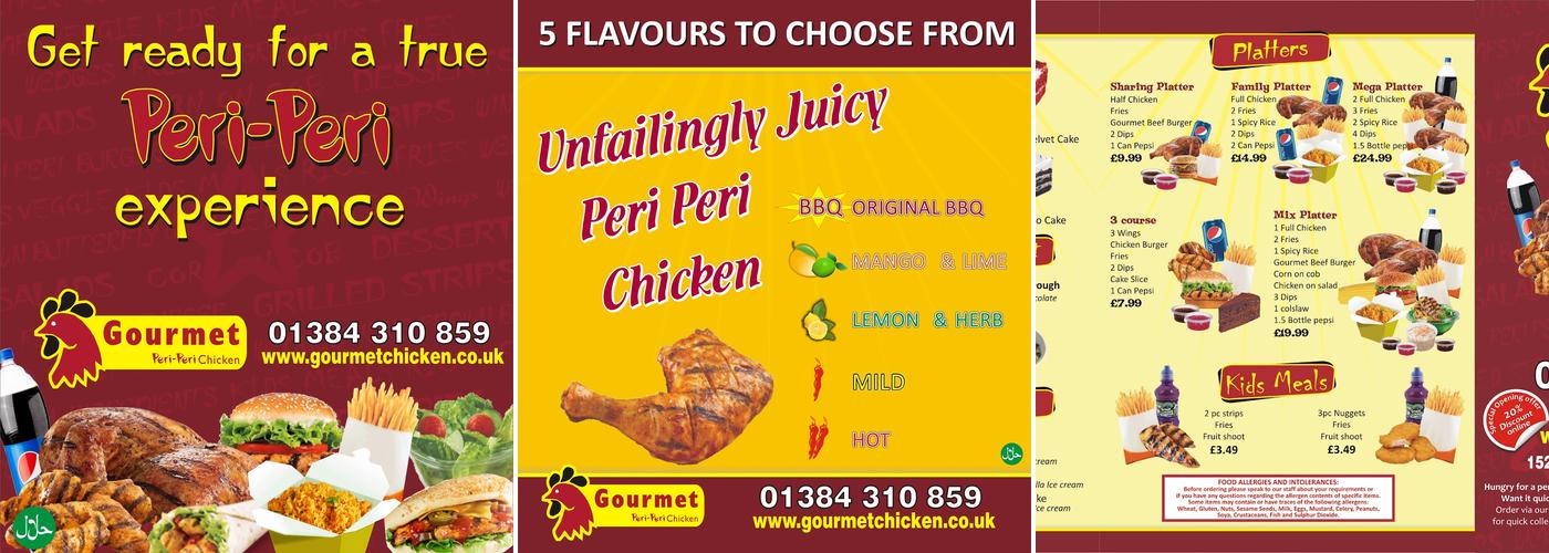 Gourmet Peri Peri Chicken Menu