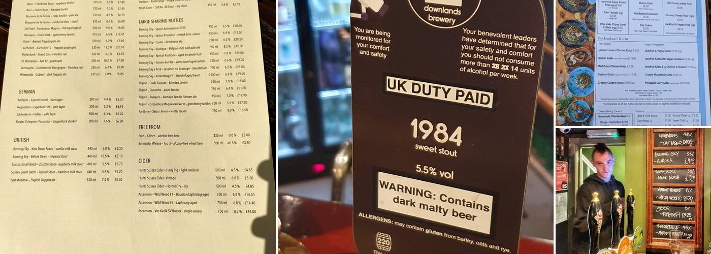 The Evening Star Menu