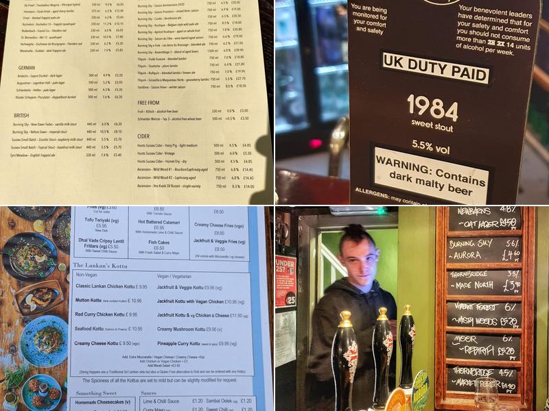 The Evening Star Menu