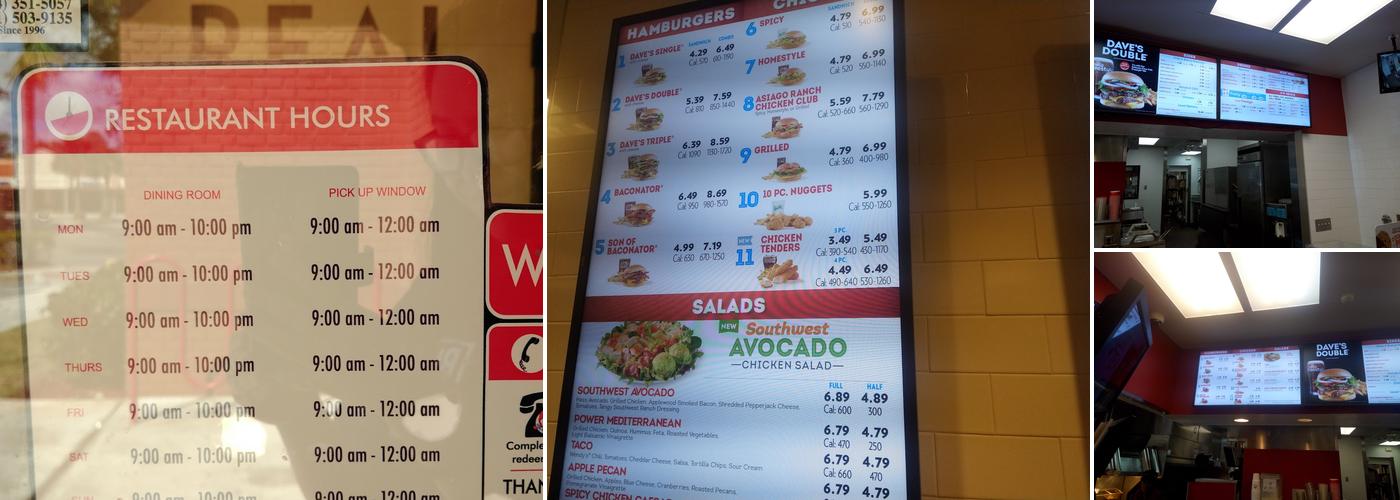 Wendy's Menu