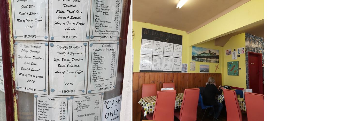 Belchers Cafe Menu