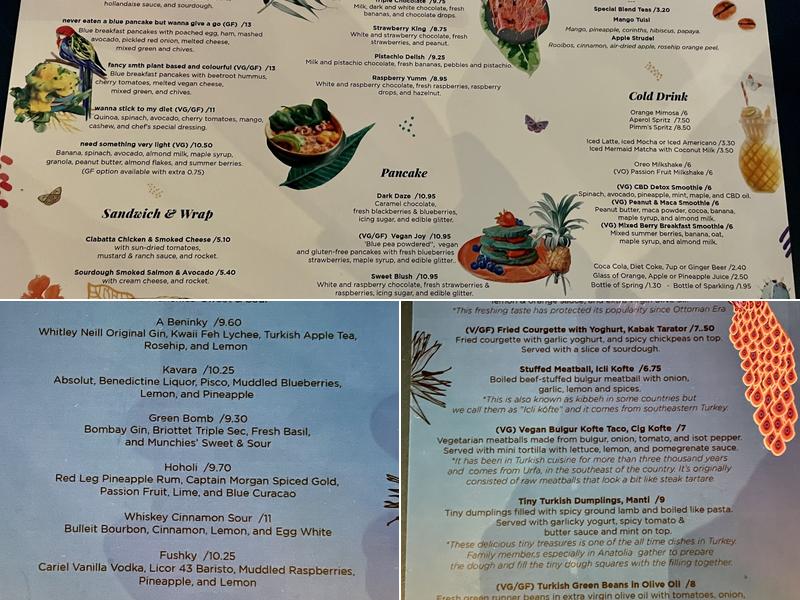 Munchies' Craft Menu