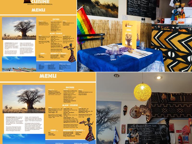 Le Baobab Cuisine Menu