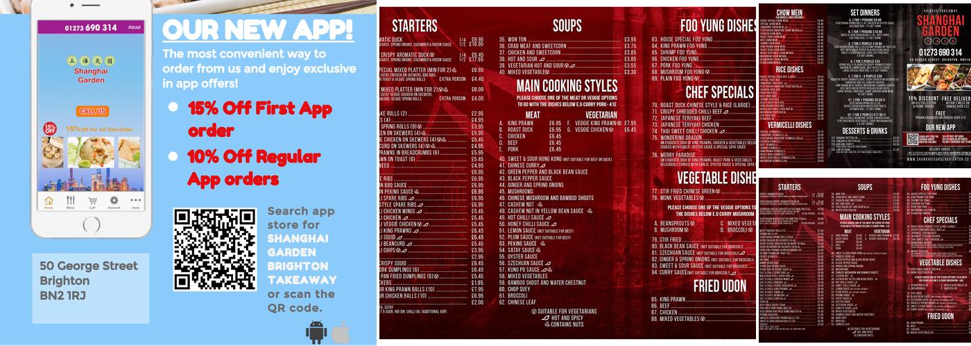 Shanghai Garden Menu