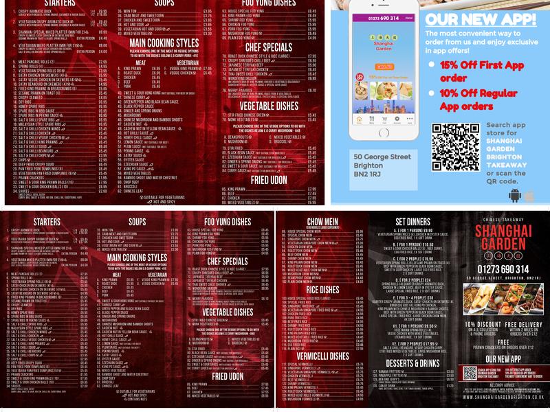 Shanghai Garden Menu