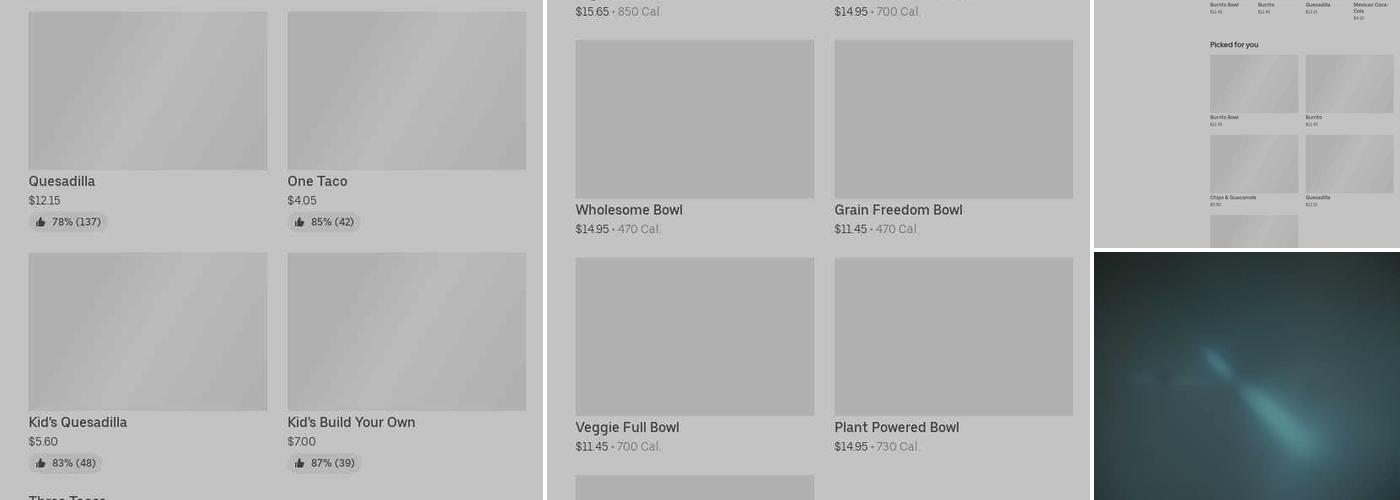Chipotle Mexican Grill Menu