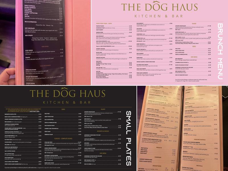 The Dog Haus Menu