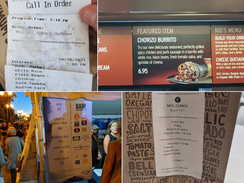 Chipotle Mexican Grill Menu