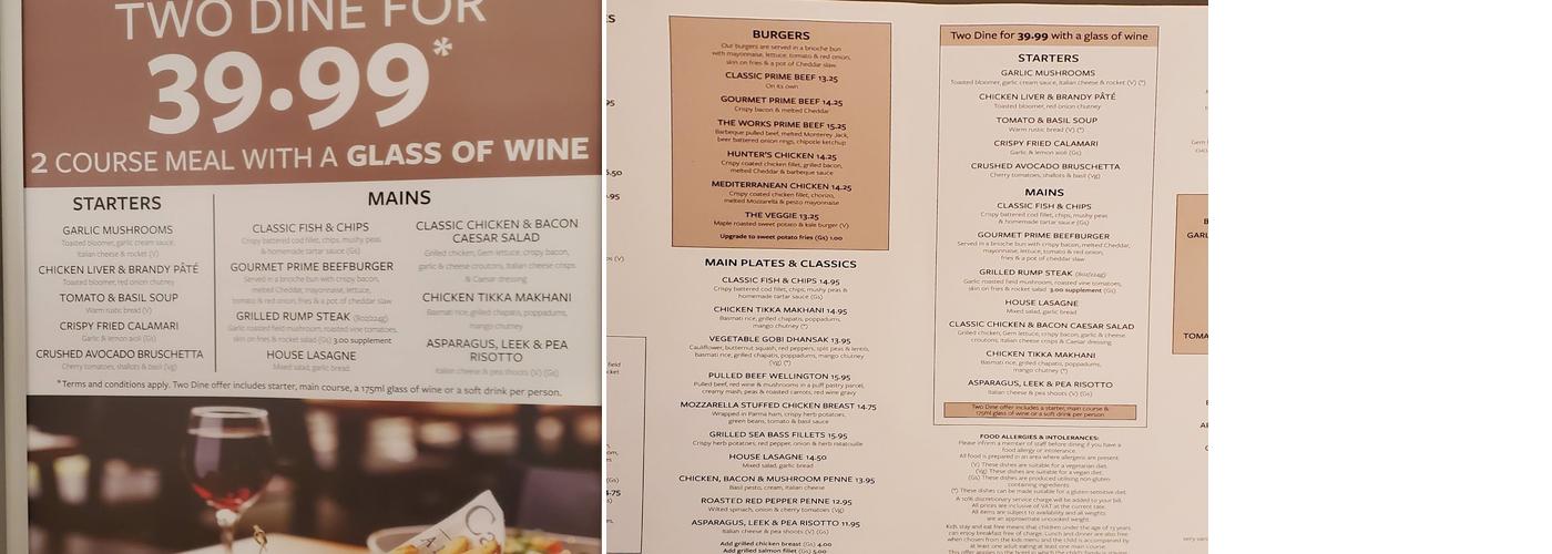 The Open Lobby Restaurant Menu