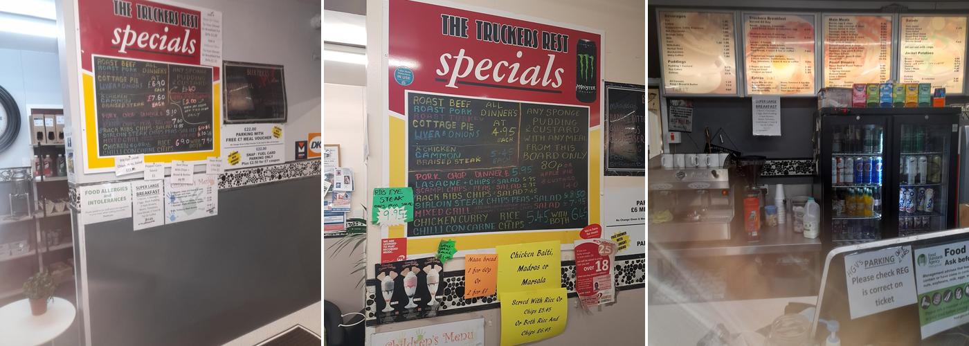 Truckers Rest Cafe Menu