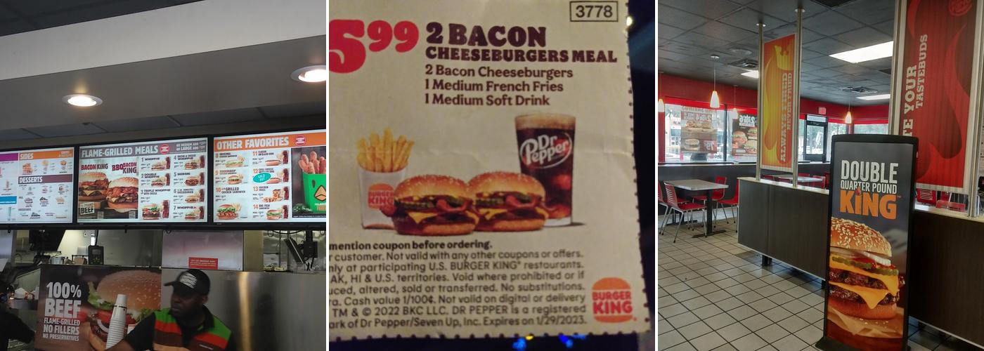 Burger King Menu