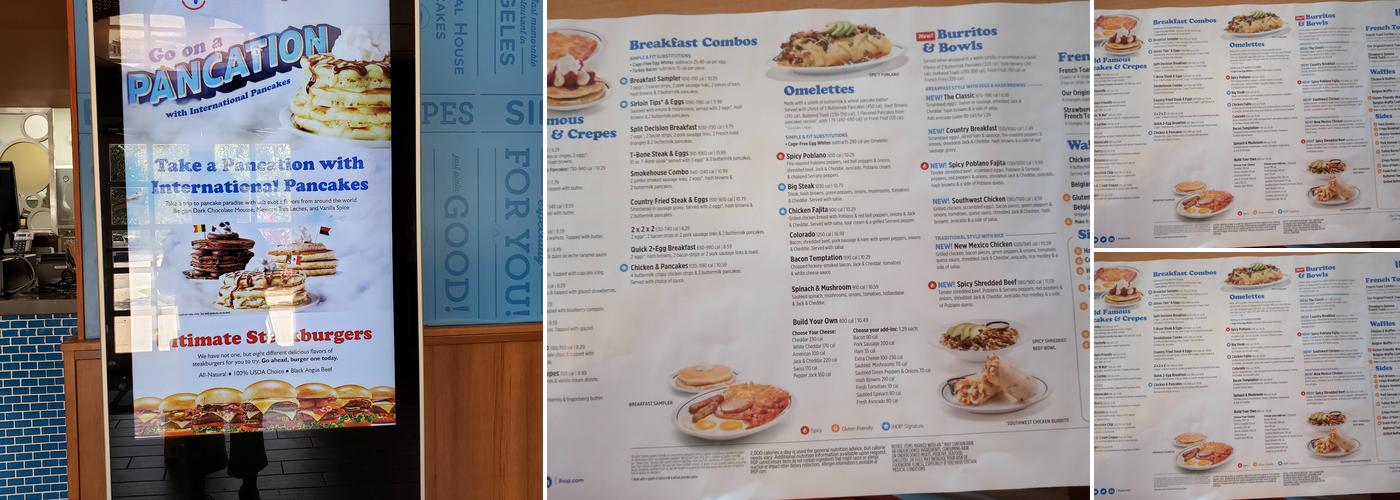 IHOP Menu