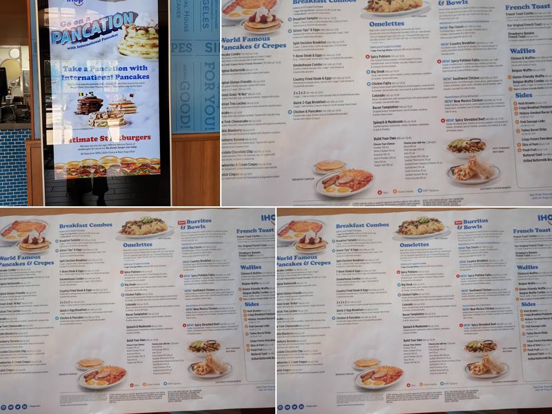 IHOP Menu