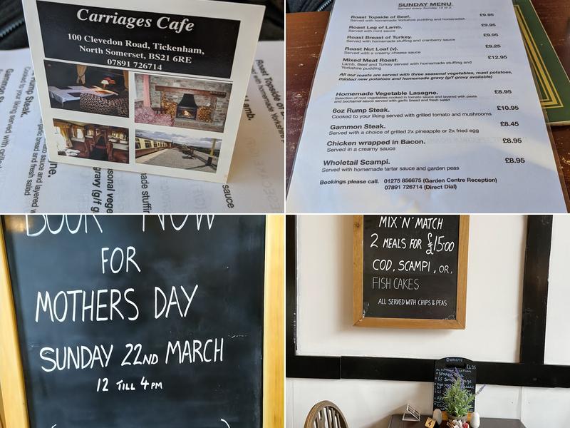 Carriages Menu