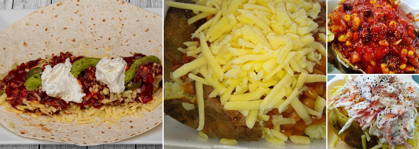 Richard's Kitchen Baked Potatoes and Burritos