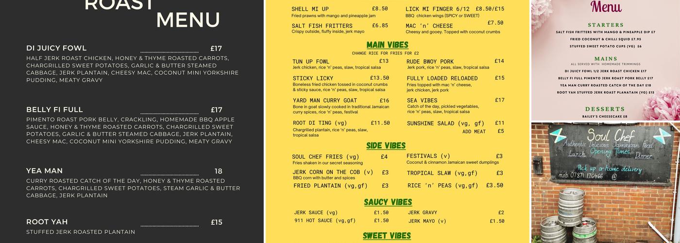 Soul Chef Kitchen Menu