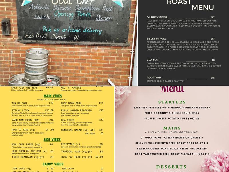 Soul Chef Kitchen Menu