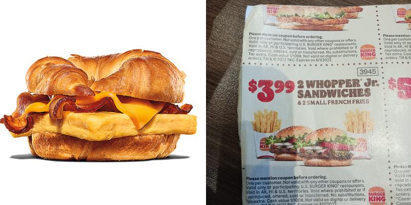 Burger King Menu