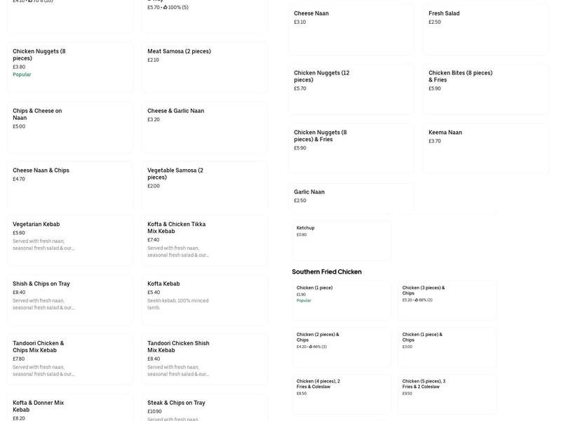 The Village Grill Menu