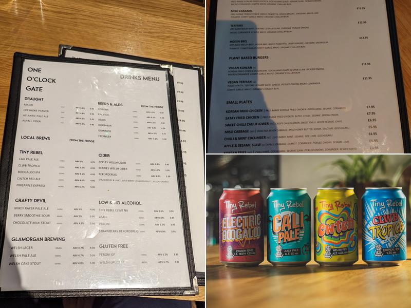 ONE O'CLOCK GATE Menu