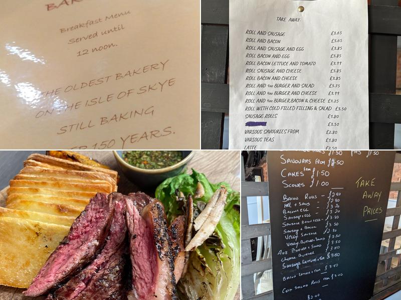 Dunvegan Bakery & Coffee Shop Menu