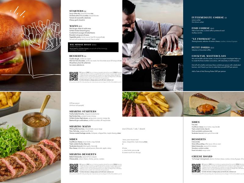 Chez Mal Brasserie & Bar Menu