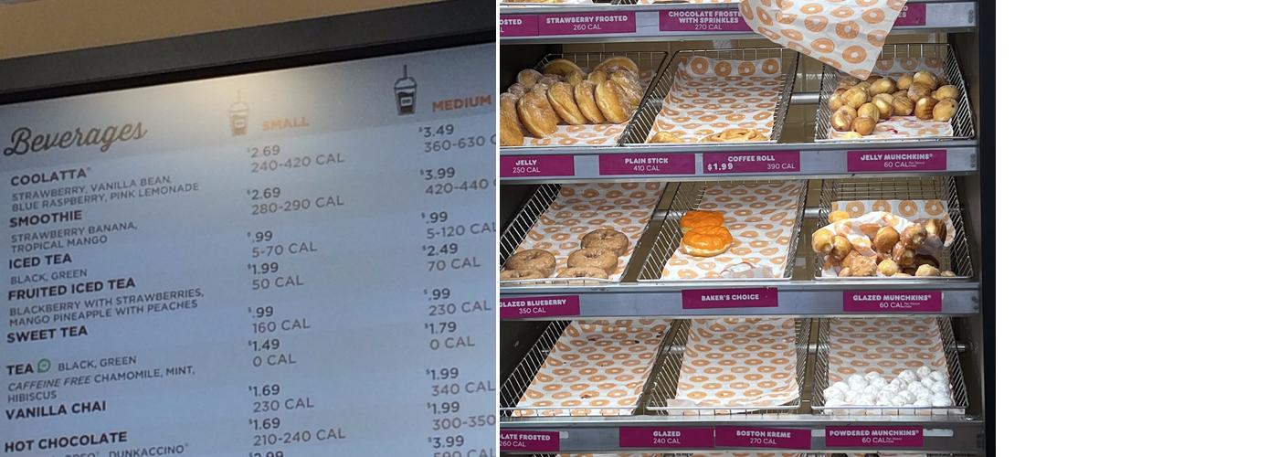 Dunkin' Menu