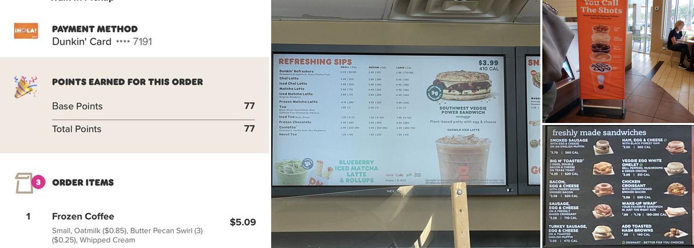 Dunkin' Menu