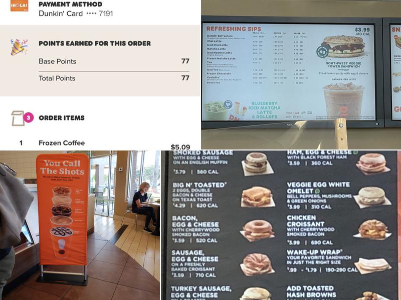 Dunkin' Menu