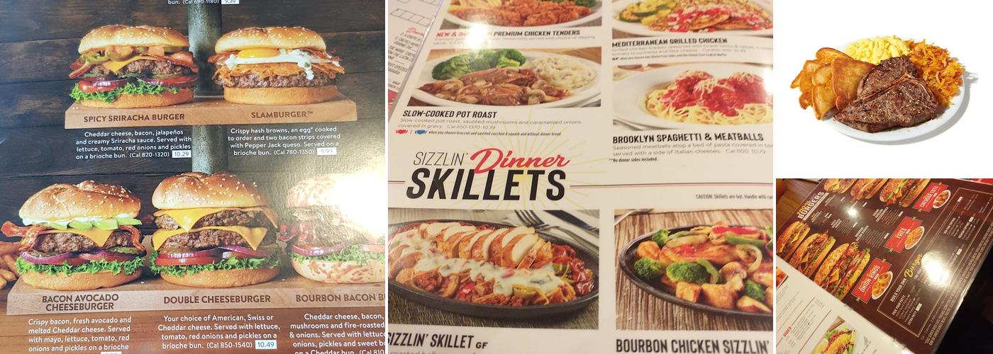 Denny's Restaurant Menu