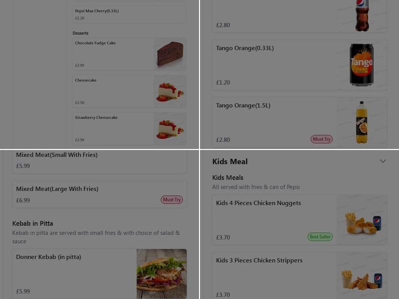 Saporito Pizza - Halesowen Menu