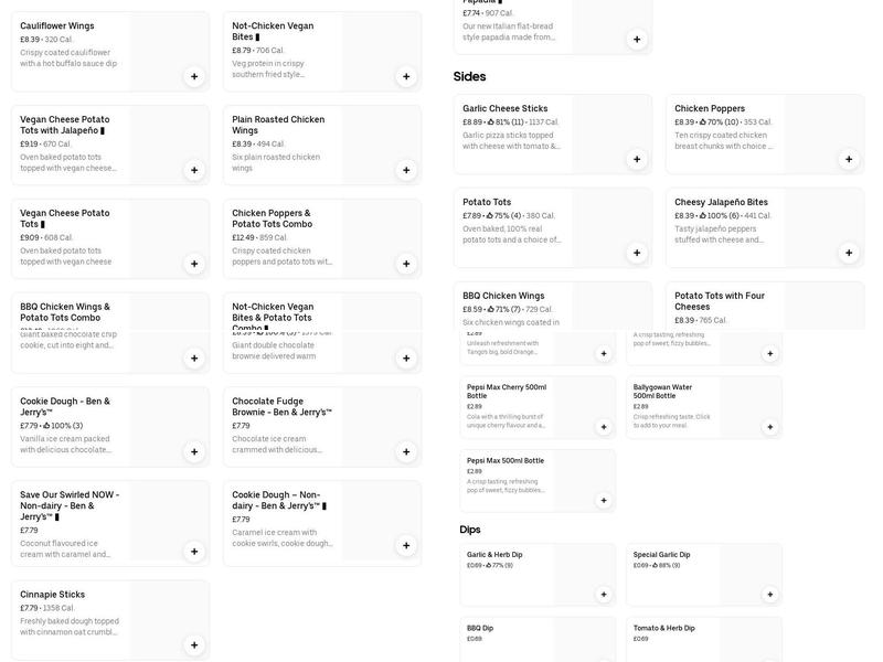 Papa Johns Pizza Menu