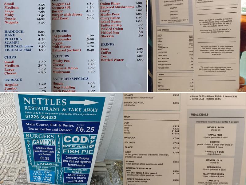 Nettles in Helston Menu