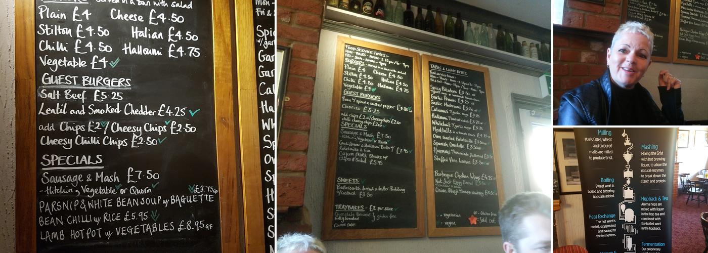 The Half Moon Hitchin Menu