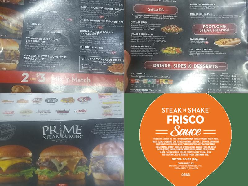 Steak 'n Shake Menu
