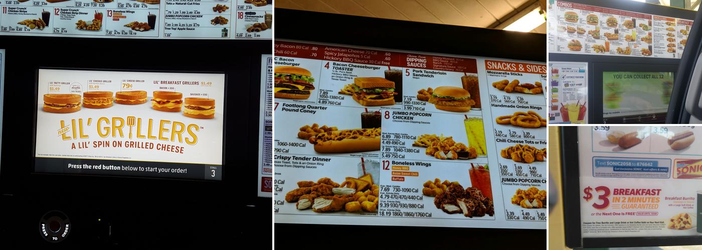 Sonic Drive-In Menu