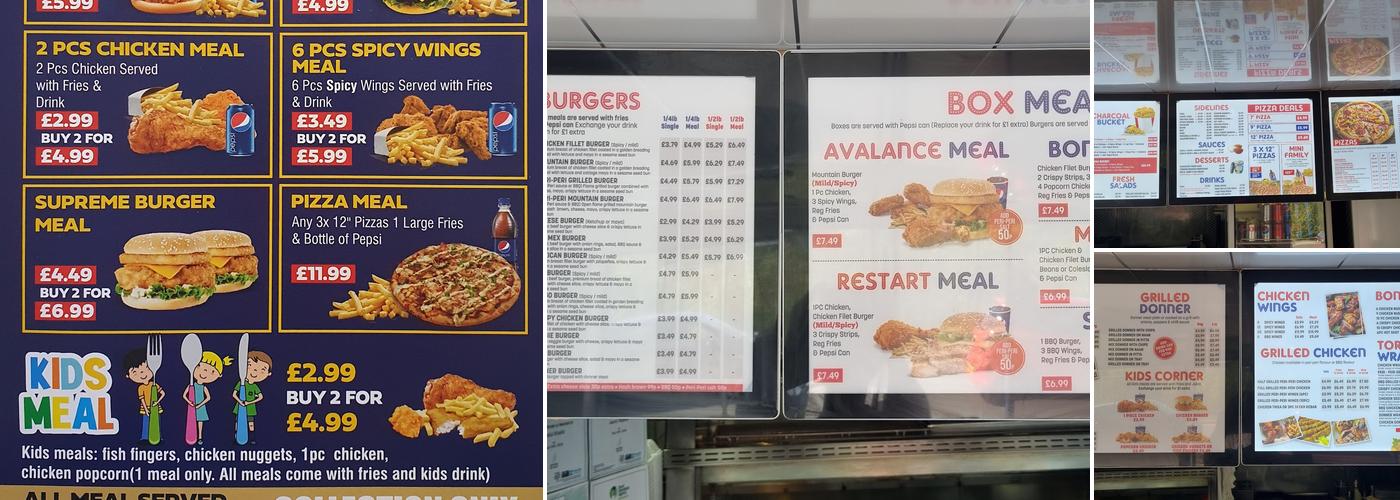 Chicken Charcoal Menu